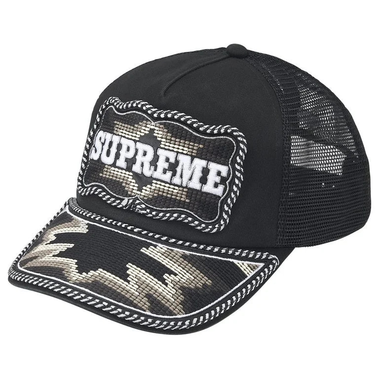 Supreme Western Mesh Back 5-Panel Hat (Black) – RIF LA