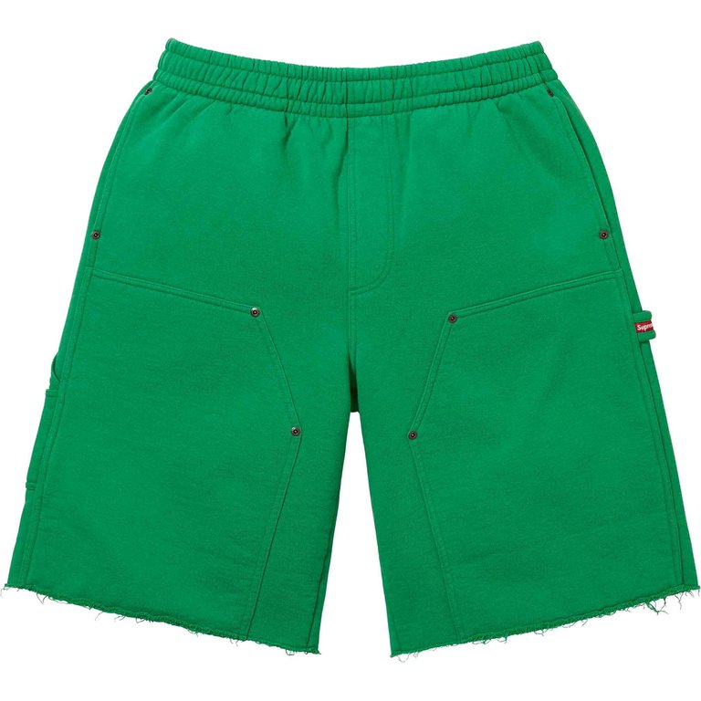 Supreme Double Knee Painter Sweatshorts (Green) – RIF LA