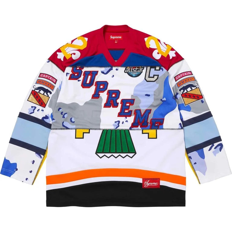 Supreme Paneled Hockey Jersey (White) – RIF LA Supreme Paneled Hockey Jersey (White) – RIF LA
