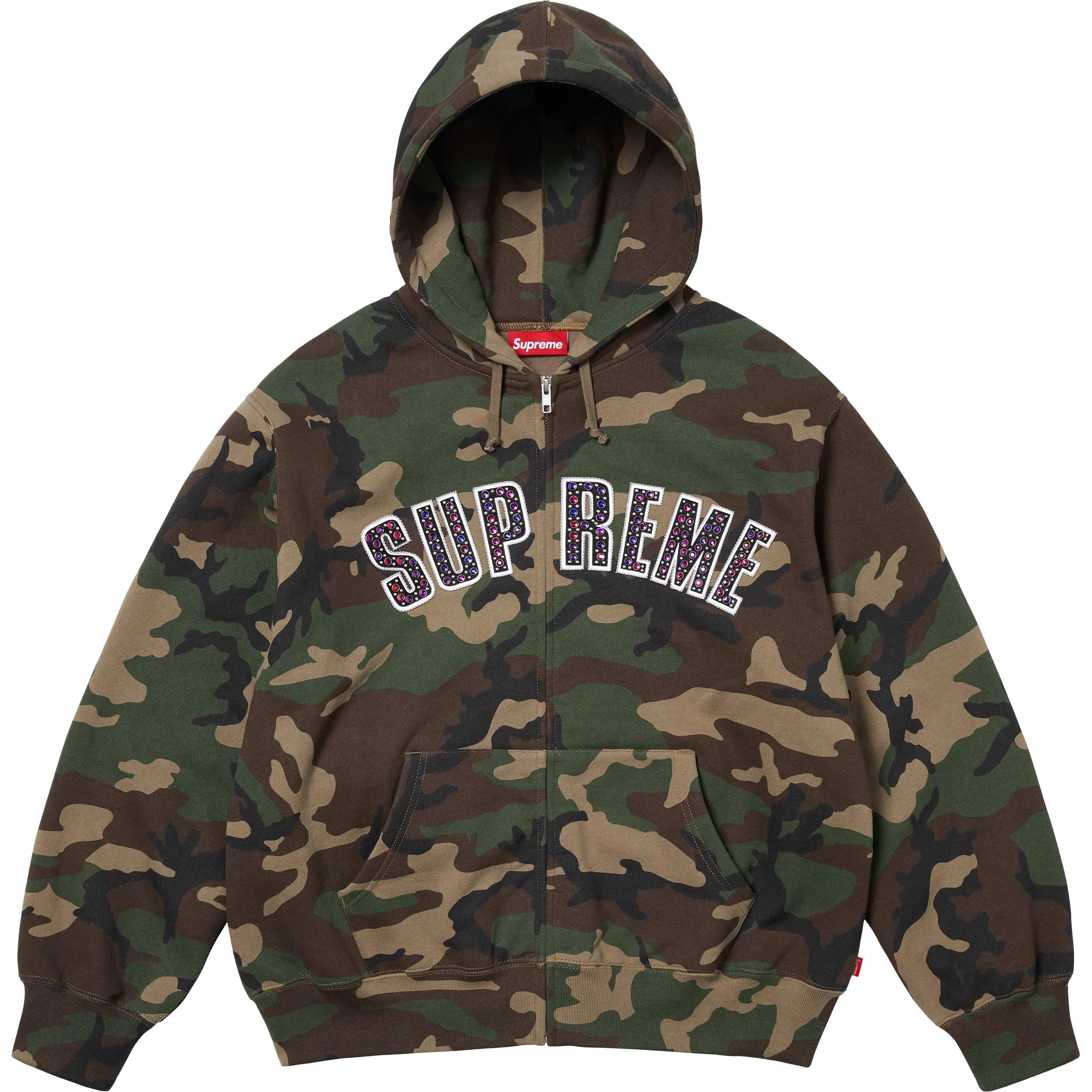 Supreme Authentic Camo Hoodies Camo Box Logo Crewneck
