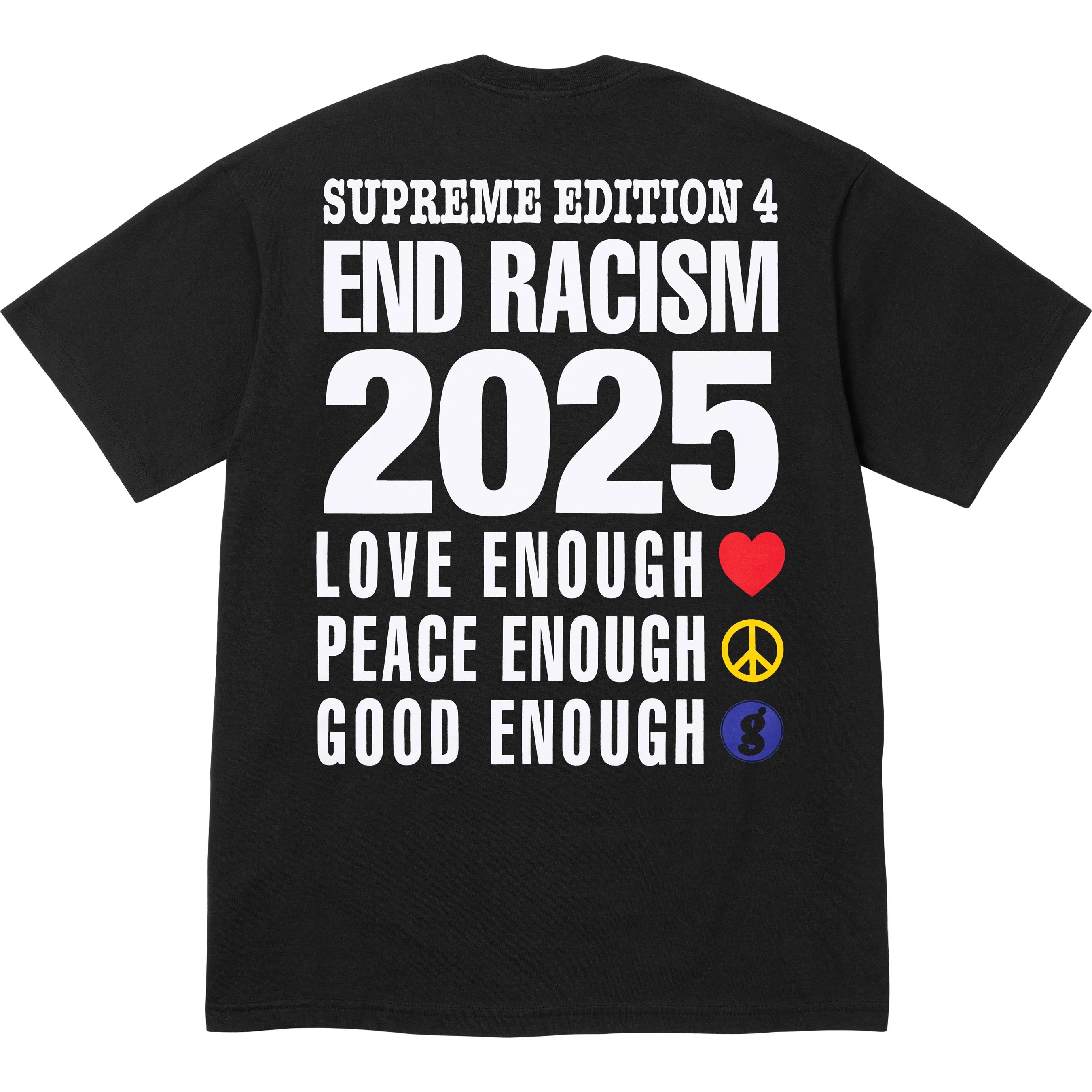 Supreme GOODENOUGH End Racism Tee Black – RIF LA Supreme GOODENOUGH End Racism Tee Black – RIF LA