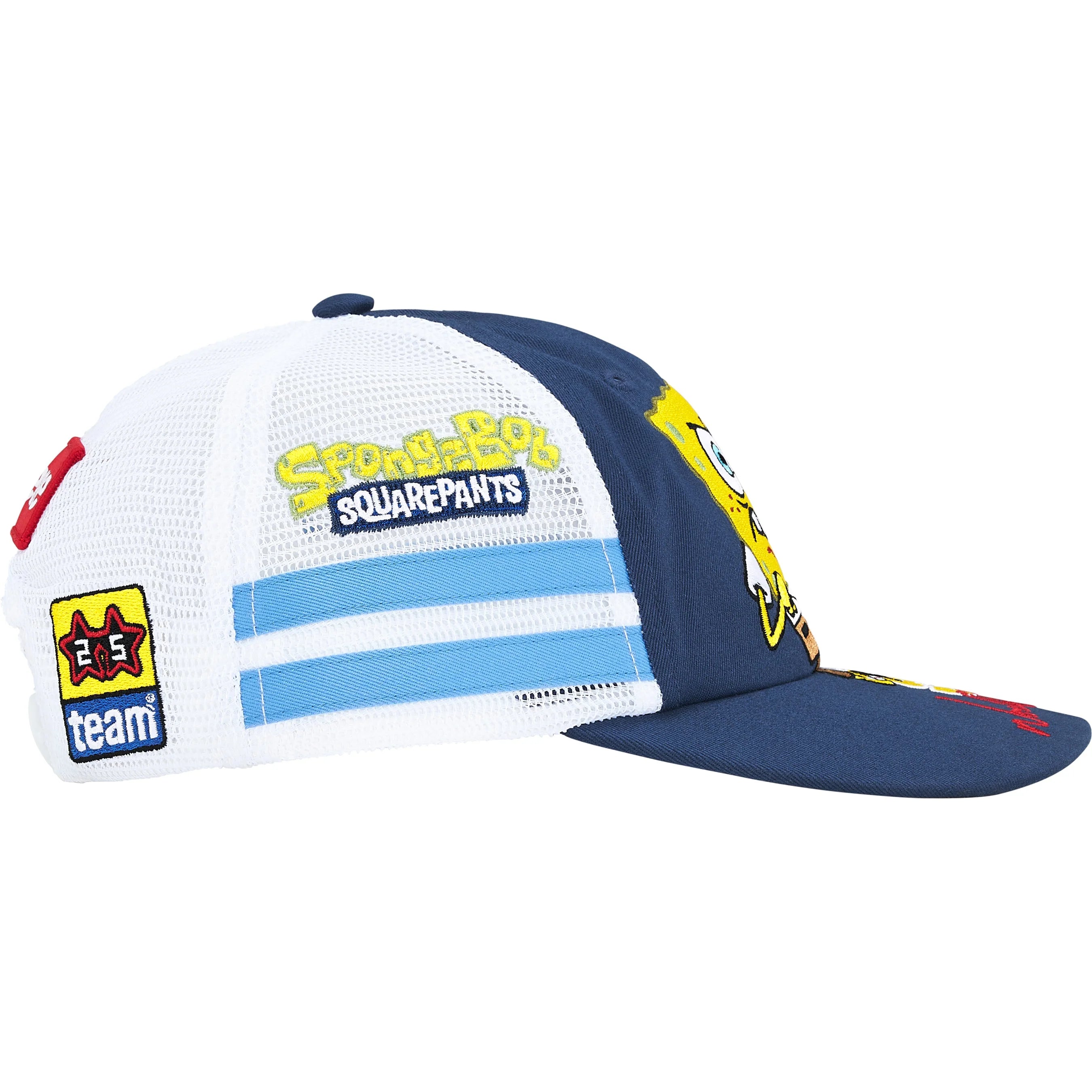 キャップ Supreme x SpongeBob Jeff Hamilton Mesh Supreme SpongeBob SquarePants Jeff Hamilton Mesh Back 6-Panel Navy
