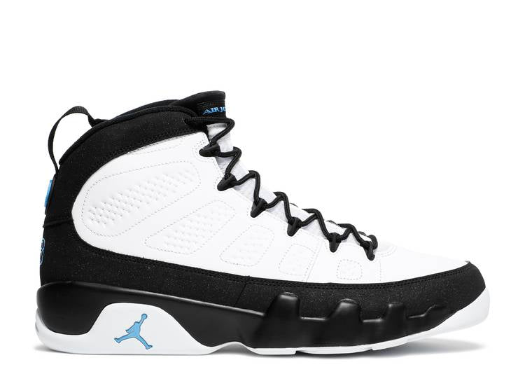 air jordan 9 retro black white racer blue