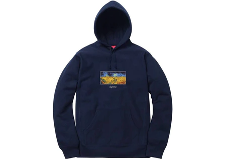 Supreme Field Hooded Sweatshirt Navy – RIF LA