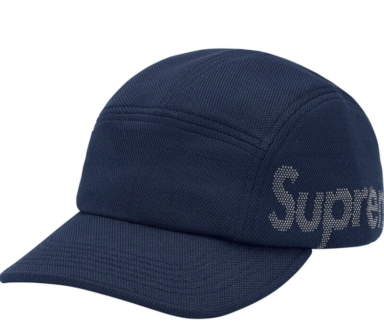 Supreme Jacquard Pique Camp Cap Navy – RIF LA