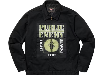 Supreme UNDERCOVER/Public Enemy Work Jacket Black – RIF LA Supreme UNDERCOVER/Public Enemy Work Jacket Black – RIF LA