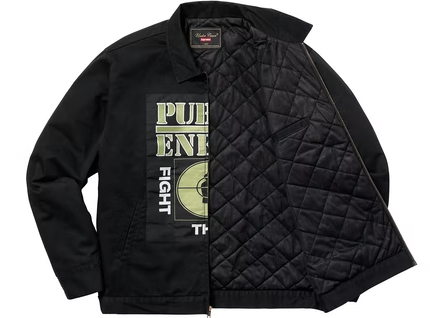 Supreme UNDERCOVER/Public Enemy Work Jacket Black – RIF LA Supreme UNDERCOVER/Public Enemy Work Jacket Black – RIF LA