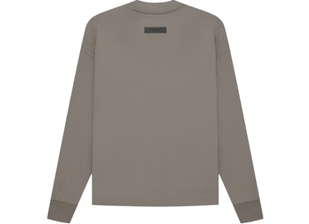 Heron Preston Ouch print hoodie Essentials L/S T-shirt Desert Taupe