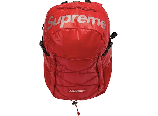 backpack red supreme bag