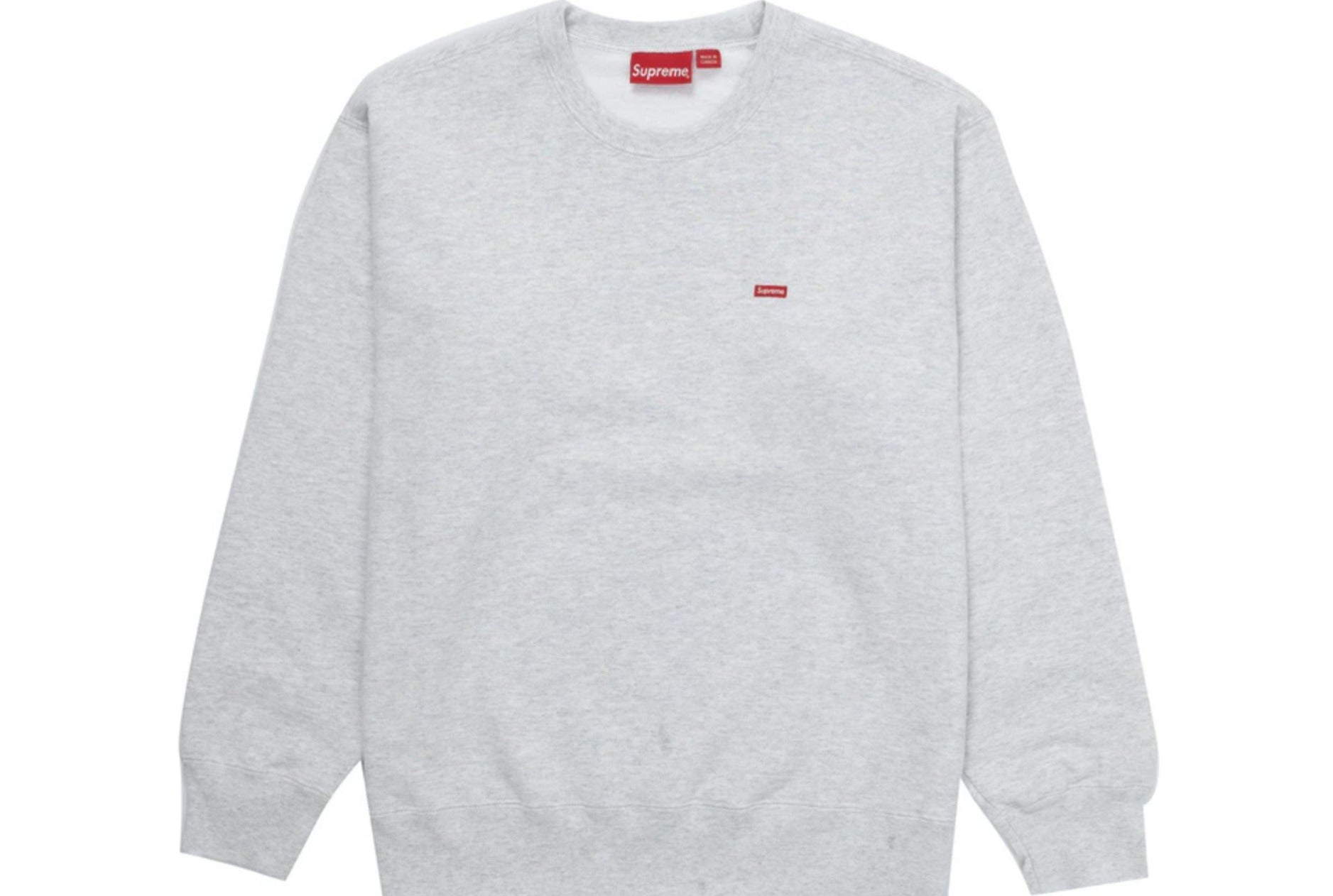 Supreme Small Box Crewneck (FW21) Ash Grey – RIF LA