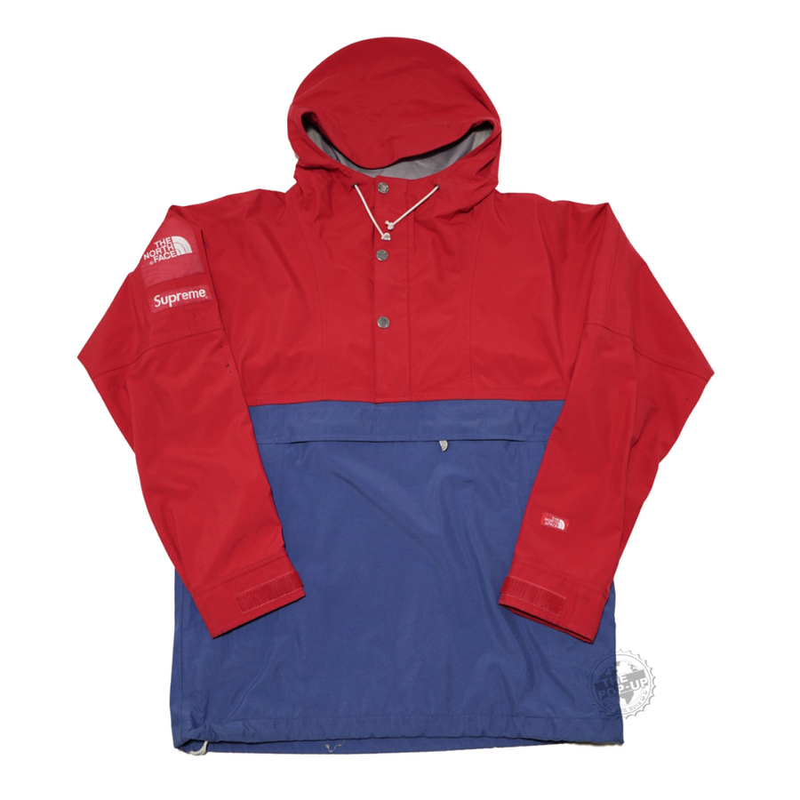 Supreme The North Face Expedition Pullover Parka Blue (Worn Supreme The North Face Expedition Pullover Parka Blue (Worn