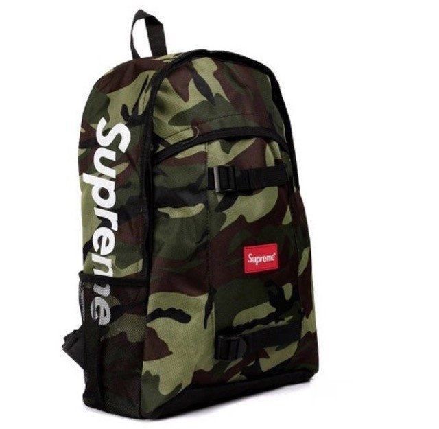 Supreme Pictogram Backpack (SS14) Camo (WORN)