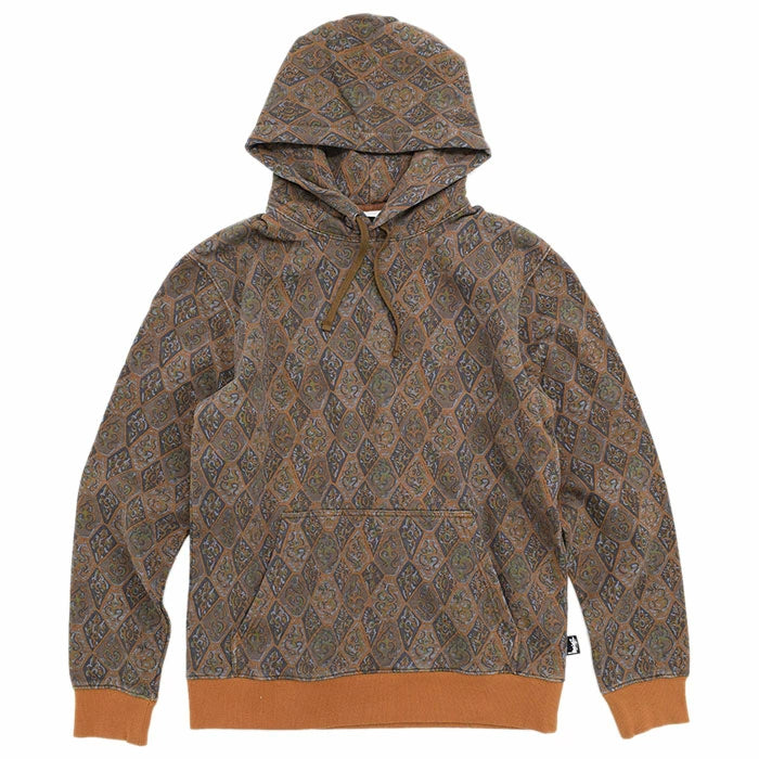 Stussy Marquis Hoodie Brown (WORN)