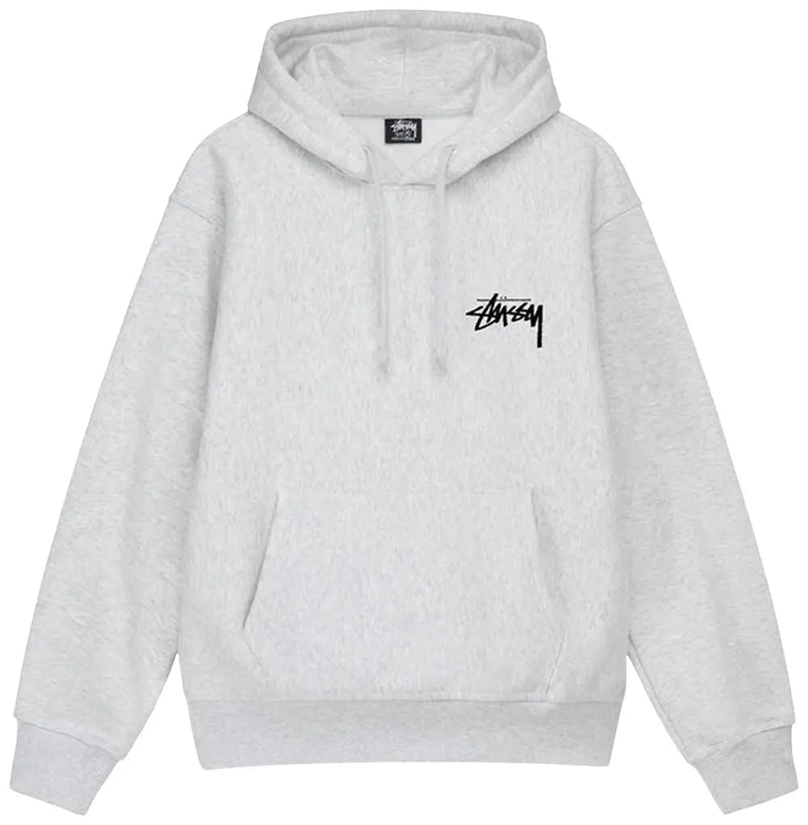 Stussy Plush Hoodie Ash Grey (WORN)