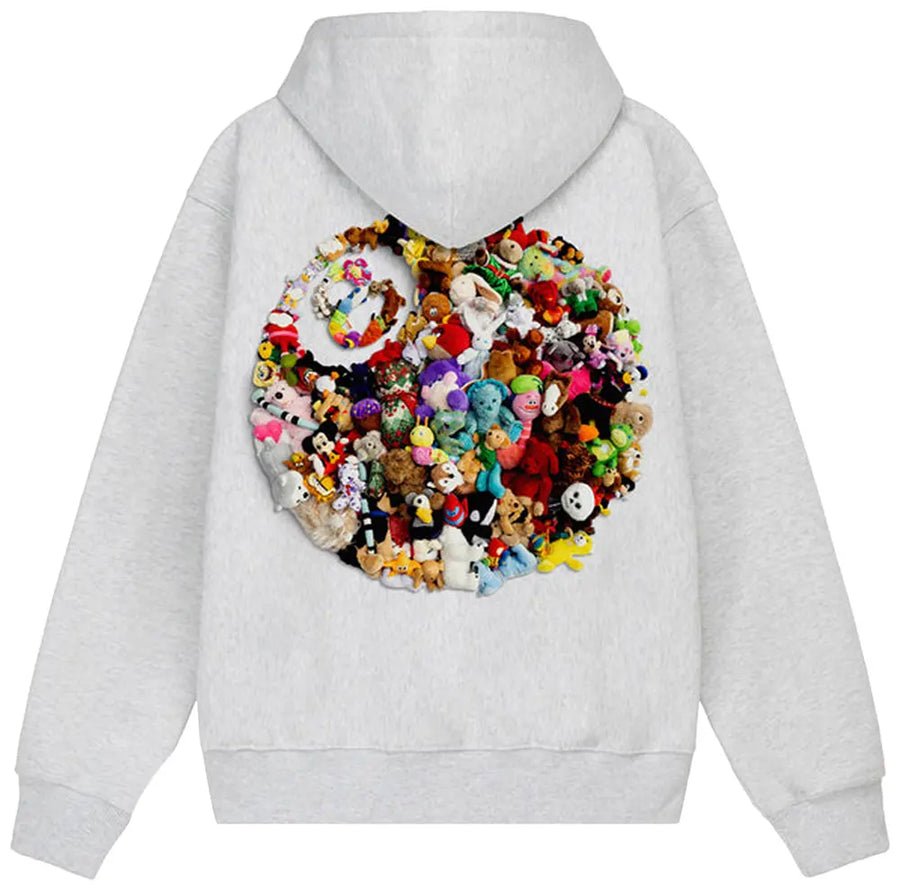 Stussy Plush Hoodie Ash Grey (WORN)