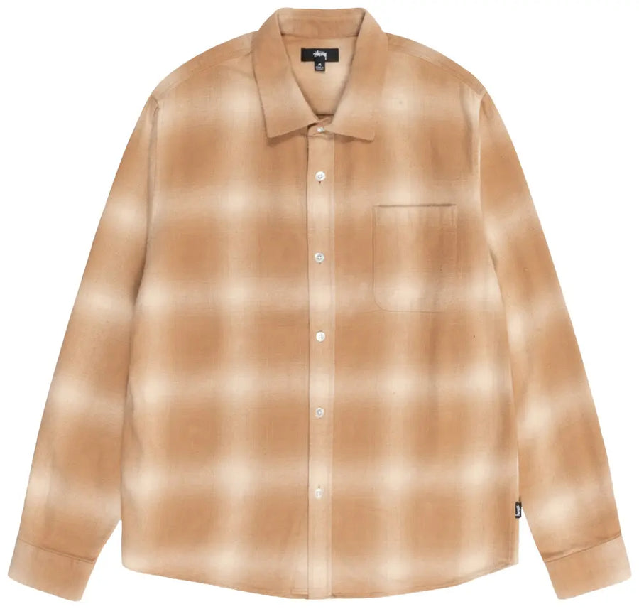 Stussy Bay Plaid Long Sleeve Shirt Tan – RIF LA Stussy Bay Plaid Long Sleeve Shirt Tan – RIF LA
