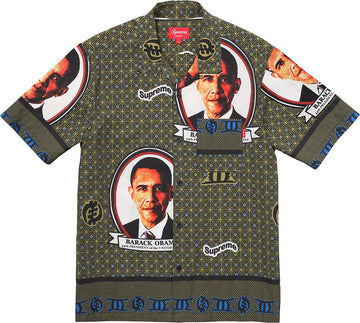 Supreme Obama Button Up (SS17) Green (WORN)