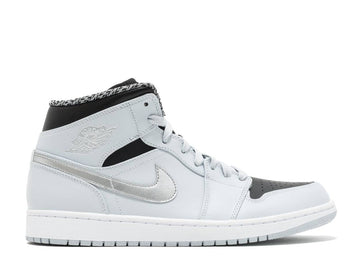 Jordan 1 Mid Pure Platinum Metallic Silver