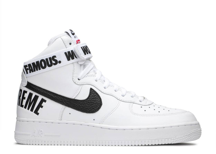 Nike Air Force 1 High Supreme World Famous White