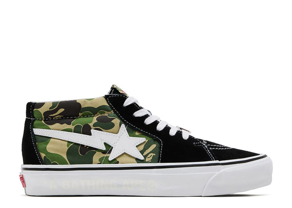 Vans LX Sk8-Mid Bape ABC Camo Black Green – RIF LA