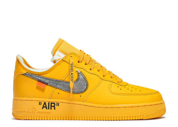 nike girls Air Force 1 Low Off-White ICA University Gold