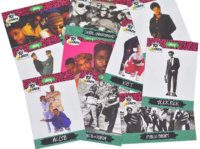 Stussy × Yo! MTV Raps プロモーションカード 10枚セット Stussy x Yo! MTV Raps Trading Cards Pack – RIF LA