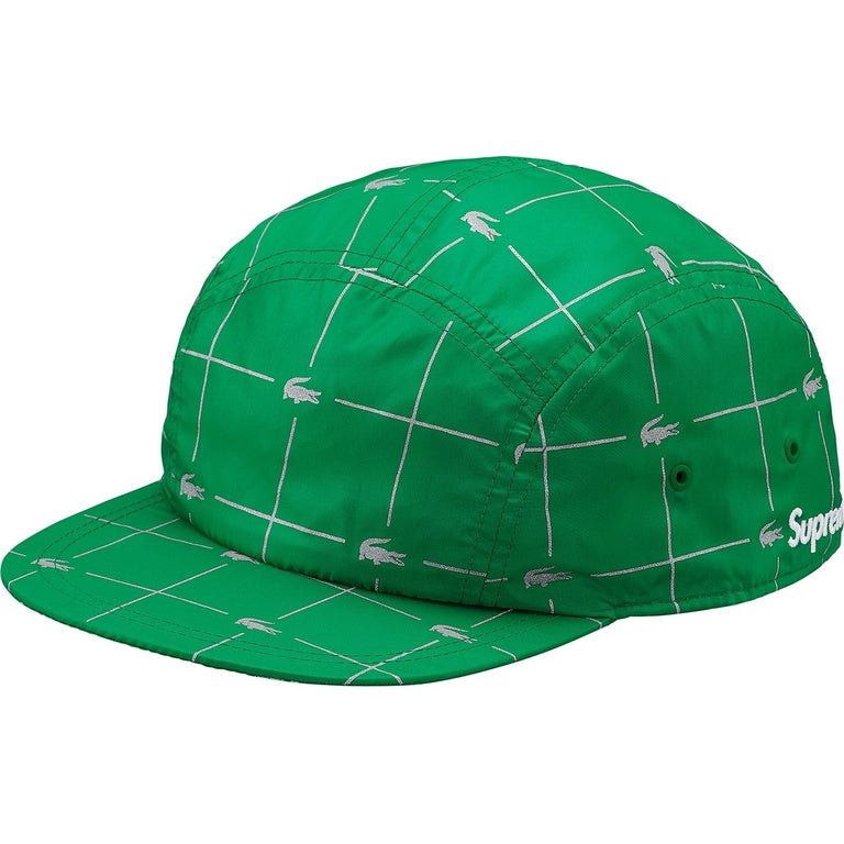 Supreme Lacoste Reflective Grid Nylon Camp Cap (Green) – RIF LA