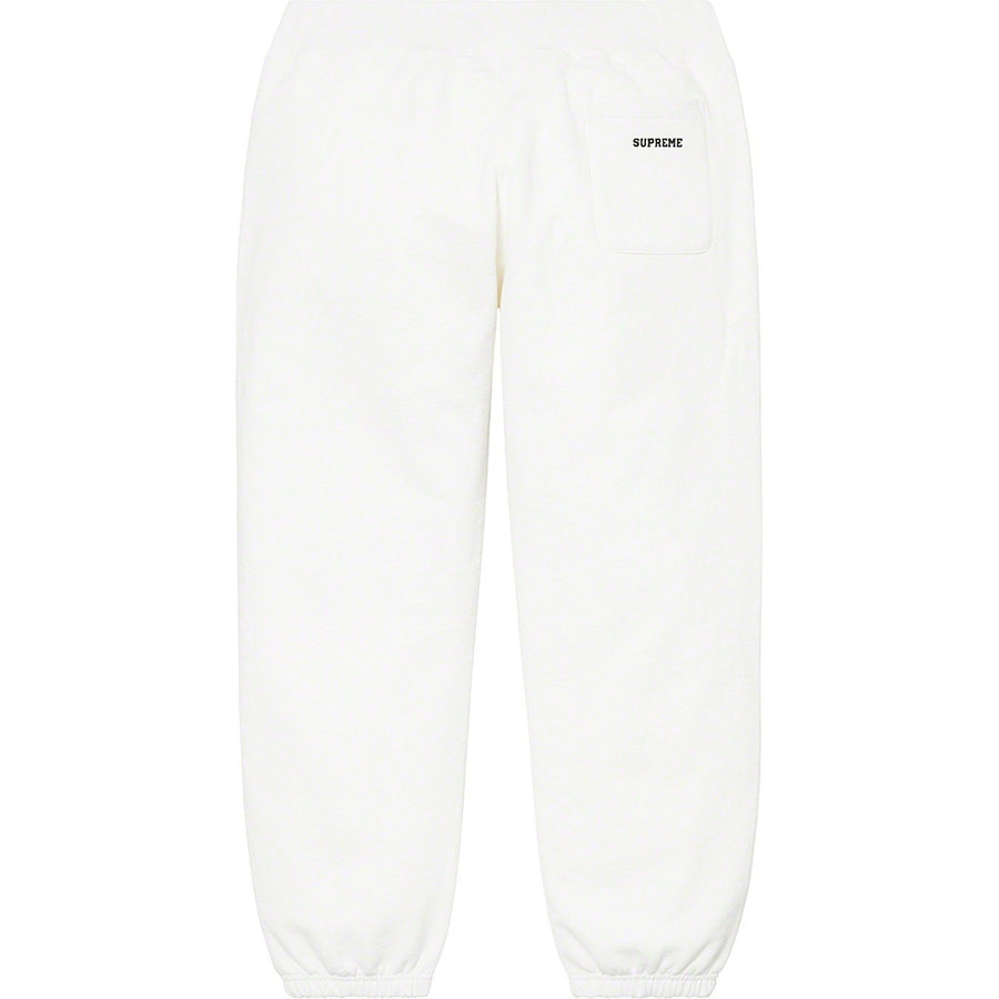 Supreme Swarovski S Logo Sweatpant White