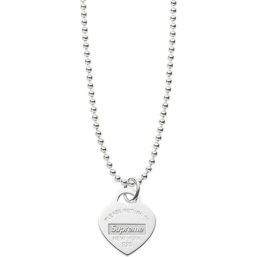 Supreme Tiffany & Co. Return to Tiffany Heart Tag Pendant Sterling