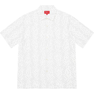 Supreme Chainstitch Chiffon Shirt White (WORN)