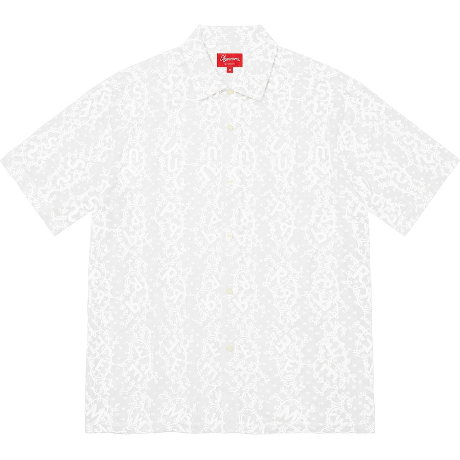 Supreme Chainstitch Chiffon Shirt White (WORN)