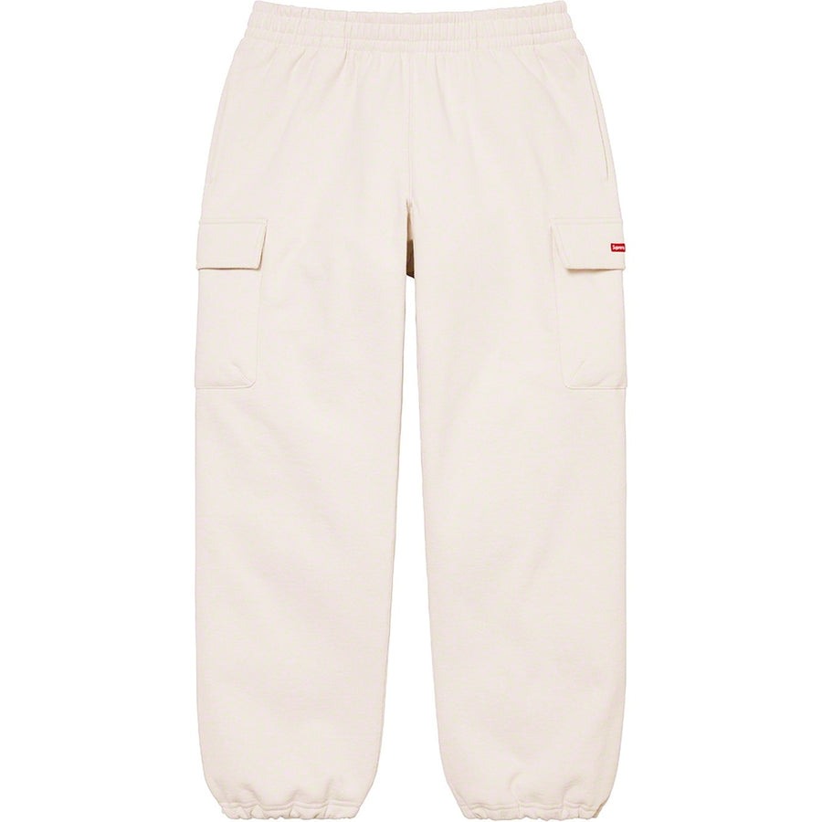 Supreme Small Box Cargo Sweatpant Cream (WORN)