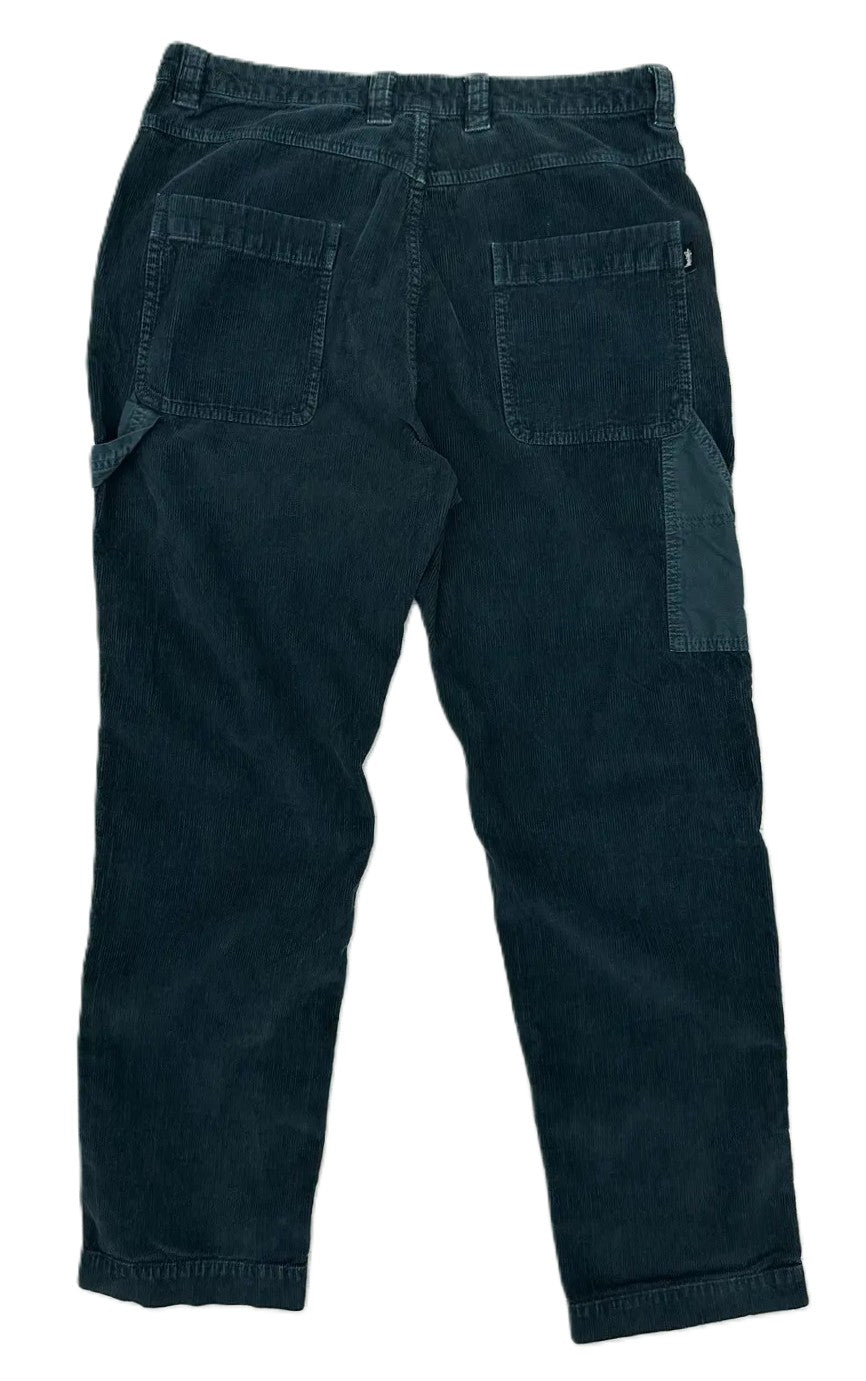 Stussy Corduroy Double Ruck Knee Pant Dark Teal (WORN)
