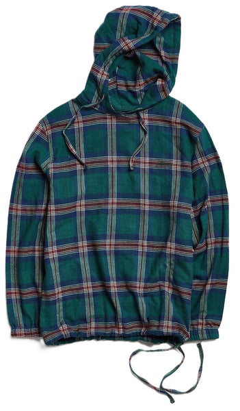 Stussy Hooded Plaid Poncho Green (WORN) – RIF LA