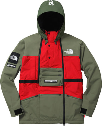 Supreme The North Face Steep Tech Hooded Jacket Olive
