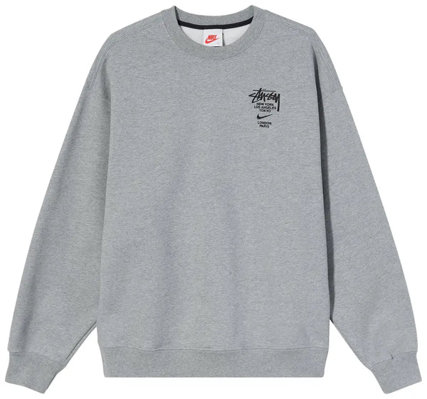 Nike x Stussy International Crew Crewneck Grey – RIF LA