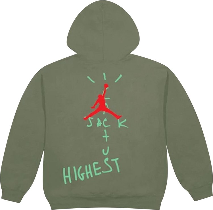 Travis Scott Jordan Cactus Jack Highest Hoodie Olive – RIF LA