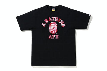 BAPE ABC Camo College Tee (SS21) Black/Pink