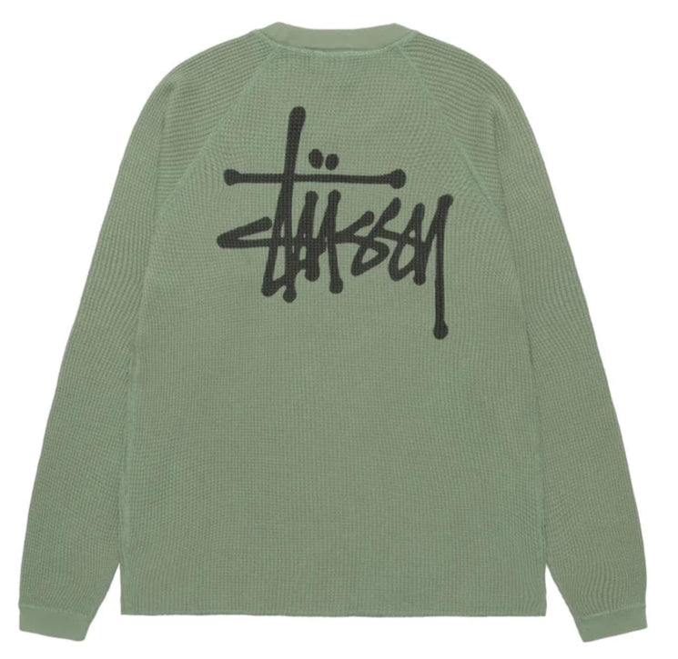 Stussy Raglan Basic Stock L/S Thermal Sage