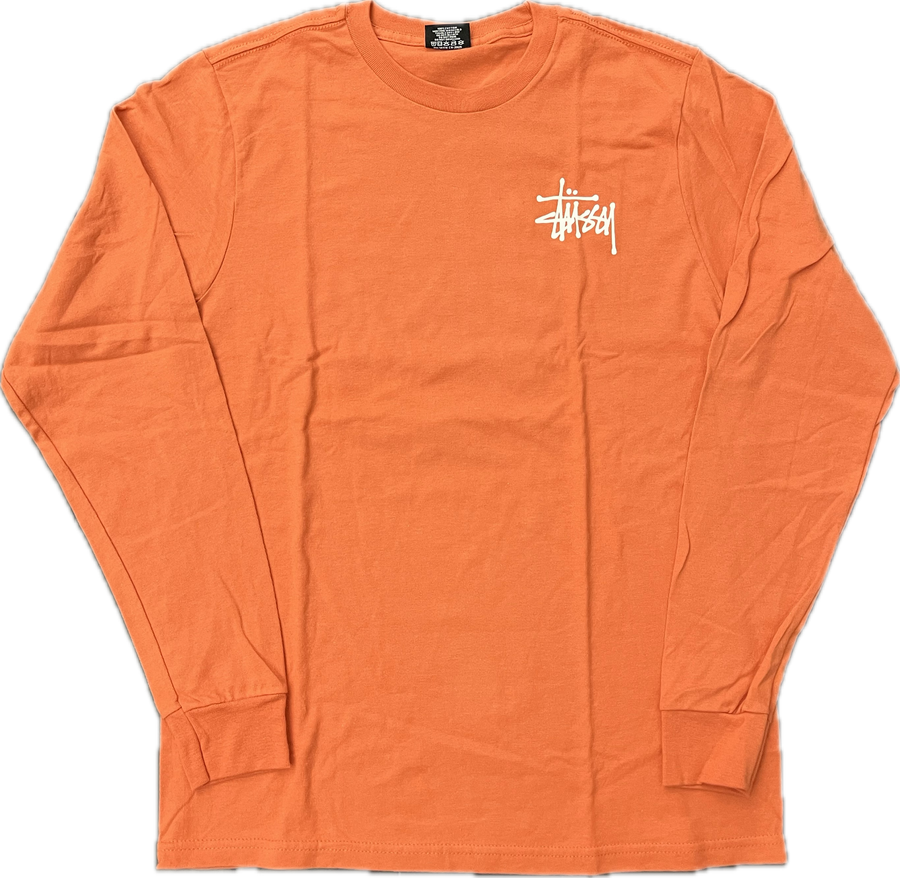 Stussy Basic Logo L/S Tee (Peach)
