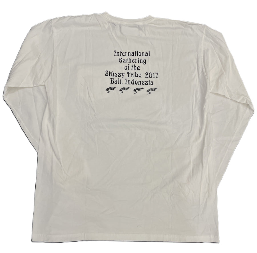 Stussy International Gathering Bali L/S Tee White