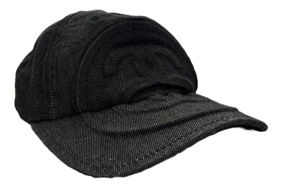 Stussy Big Link Low Pro Emboss Cap Black Denim (WORN)