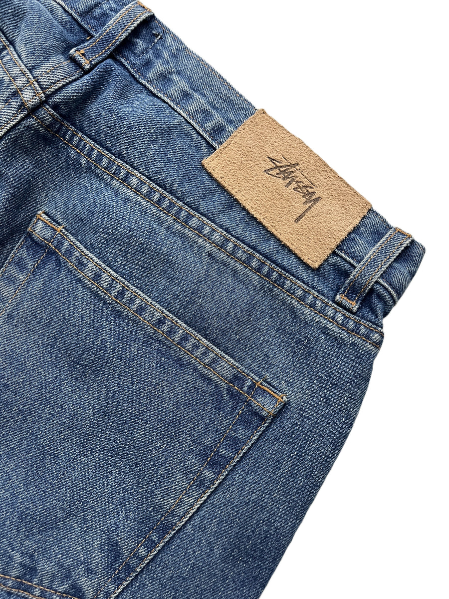 Stussy Slim Ol' Jeans Denim Pant Washed Blue (WORN)
