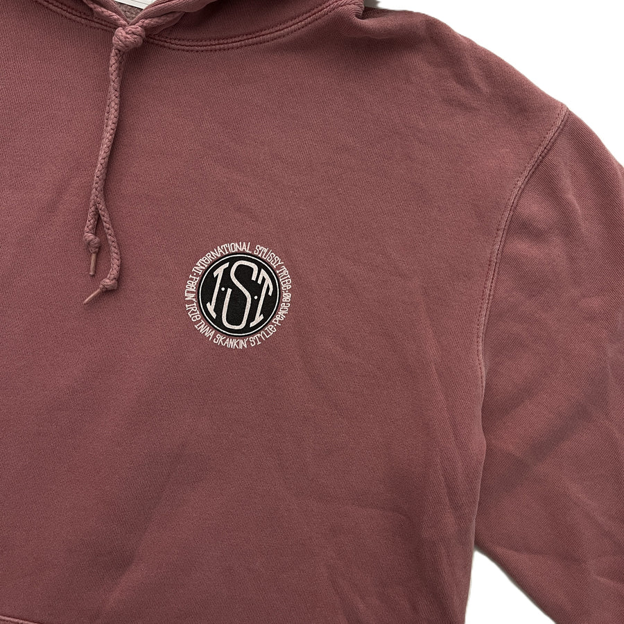 Stussy Pigment Dyed Skateman Hoodie Mauve (WORN)