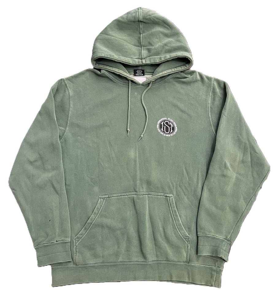 Stussy Pigment Dyed Skateman Hoodie Pine (WORN)
