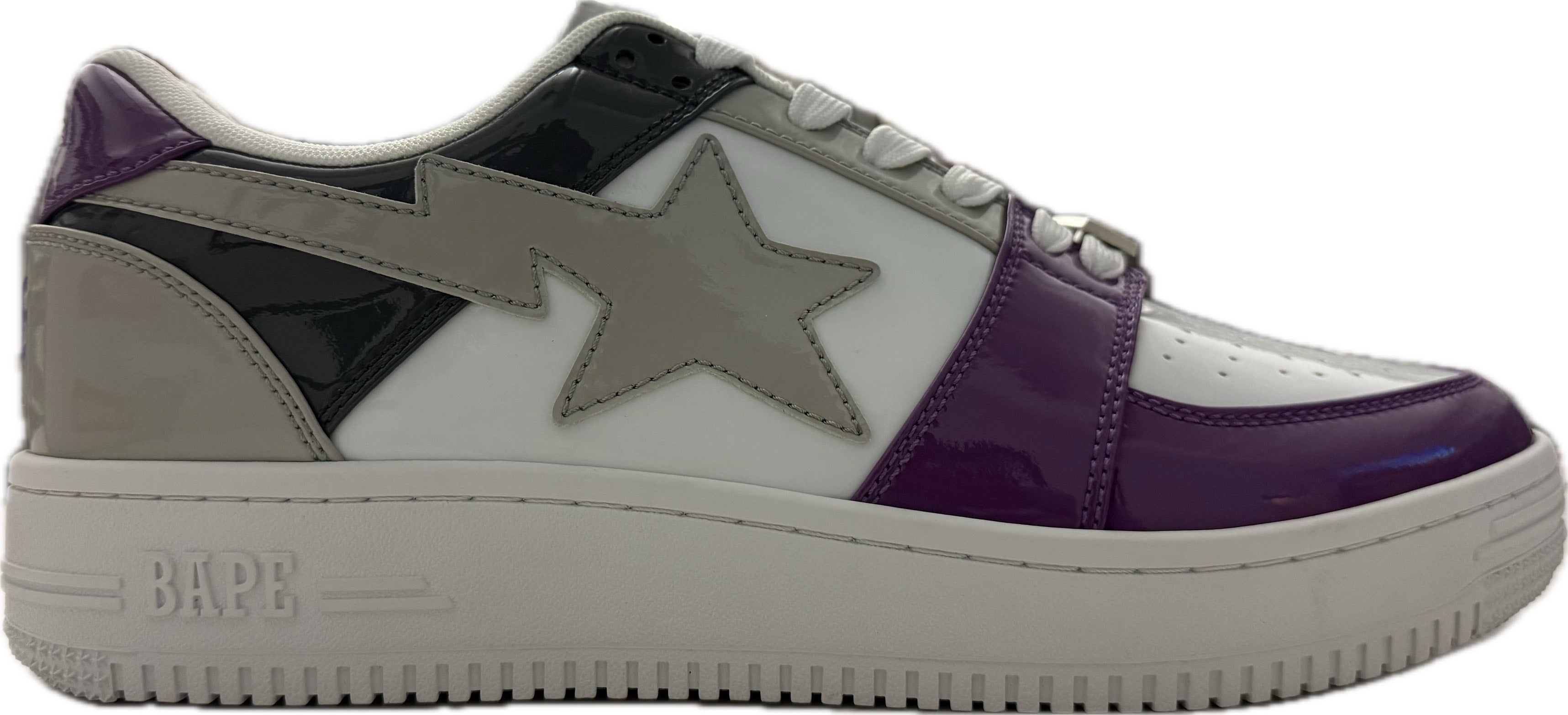A Bathing Ape Bapesta White Purple Grey – RIF LA