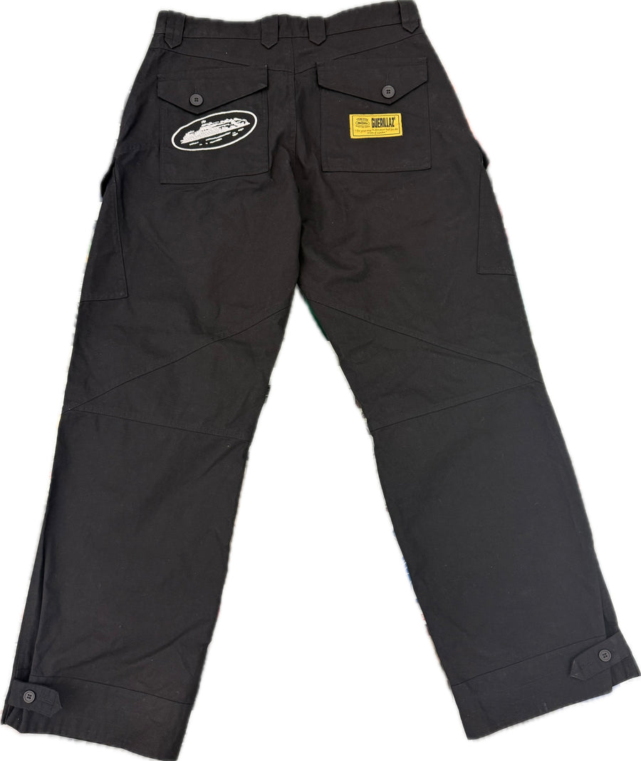 Corteiz Storm Cargo Pants Black