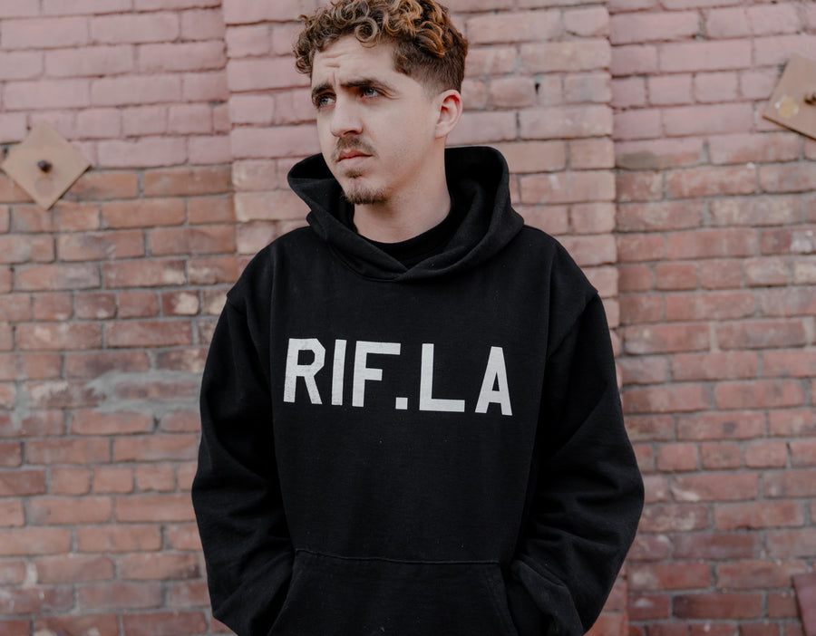 RIF.LA Classic Logo sleeves Hoodie