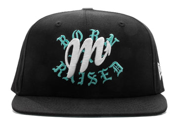 Born x Raised LMB Diablos Rojos Del Mexico Layered Logo New Era Fitted Black