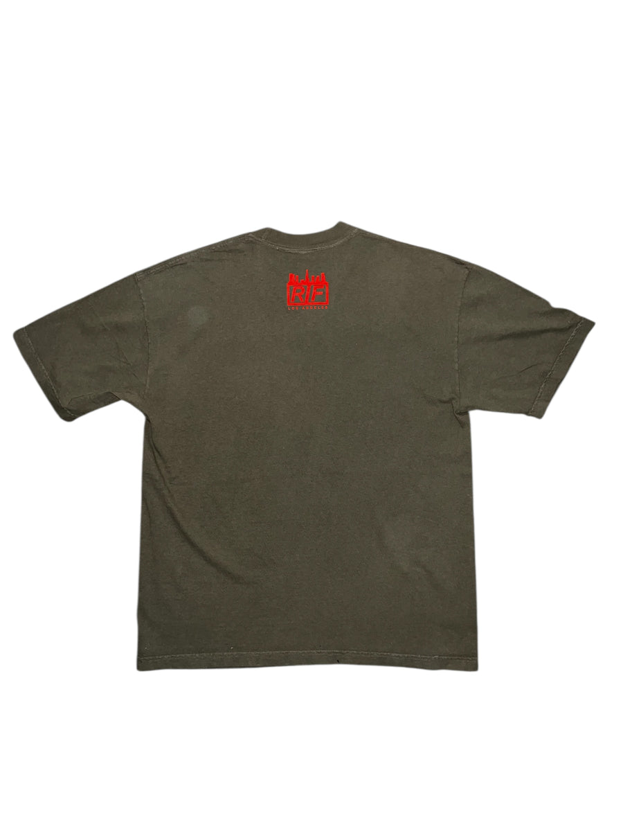RIF Classic Logo Tee Olive/Safety Orange